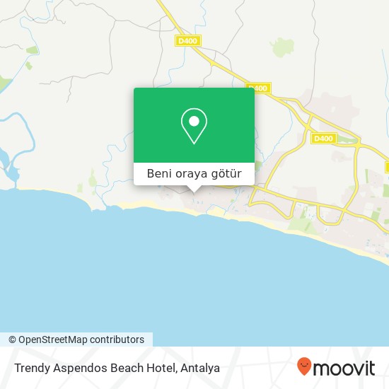 Trendy Aspendos Beach Hotel harita