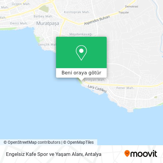 Engelsiz Kafe Spor ve Yaşam Alanı harita