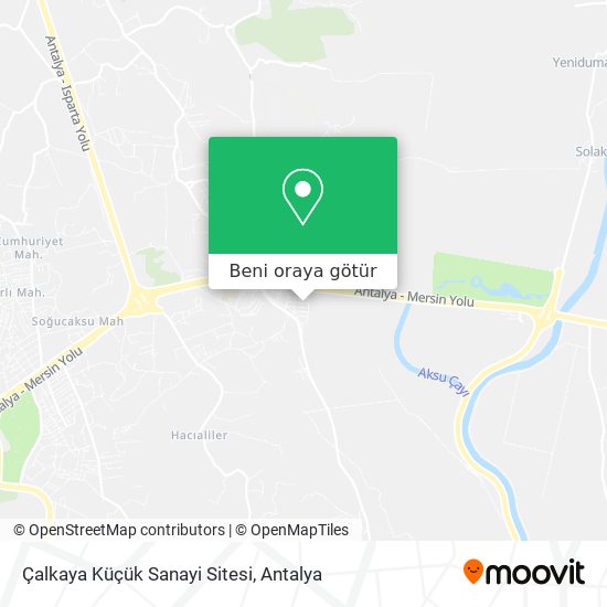 Çalkaya Küçük Sanayi Sitesi harita
