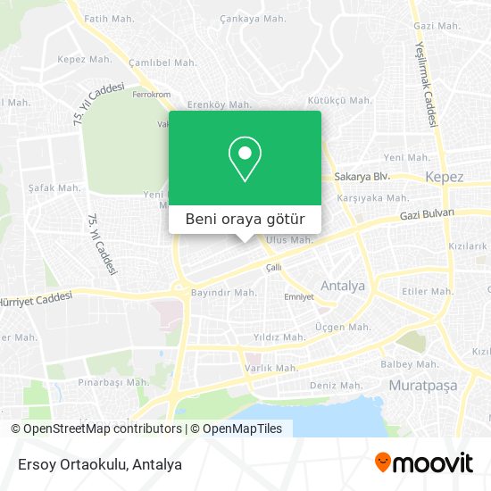 Ersoy Ortaokulu harita