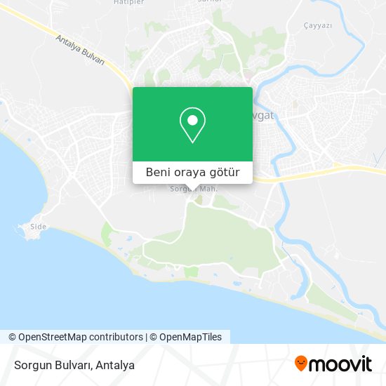 Sorgun Bulvarı harita