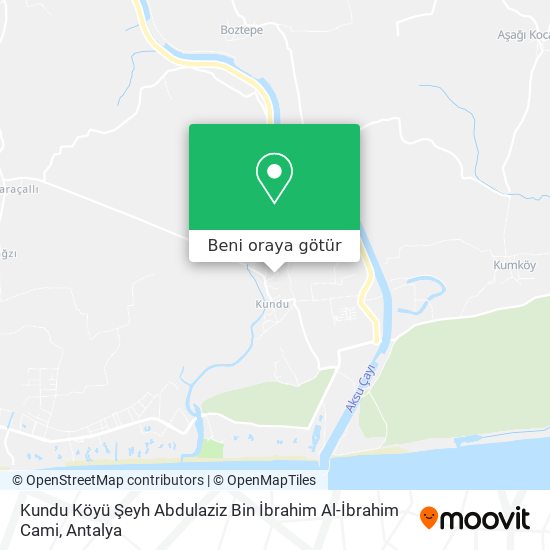 Kundu Köyü Şeyh Abdulaziz Bin İbrahim Al-İbrahim Cami harita