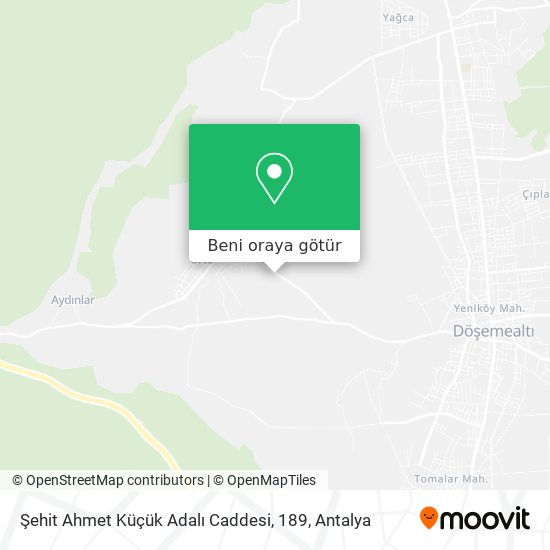 Şehit Ahmet Küçük Adalı Caddesi, 189 harita