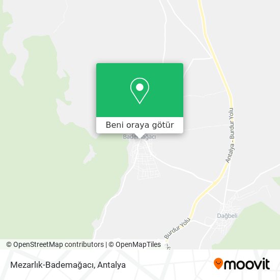 Mezarlık-Bademağacı harita