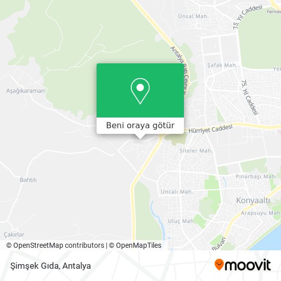 Şimşek Gıda harita