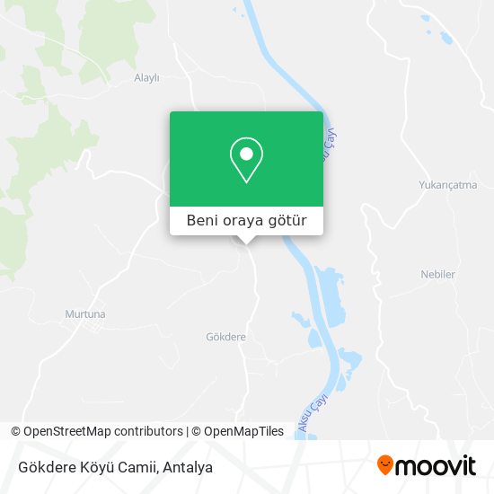 Gökdere Köyü Camii harita