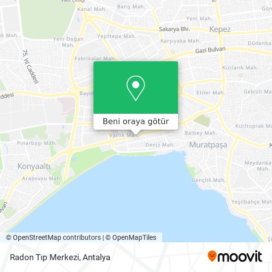 Radon Tıp Merkezi harita