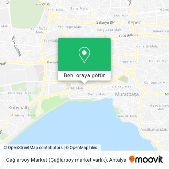 Çağlarsoy Market (Çağlarsoy market varlik) harita