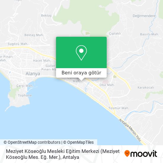 Meziyet Köseoğlu Mesleki Eğitim Merkezi (Meziyet Köseoğlu Mes. Eğ. Mer.) harita
