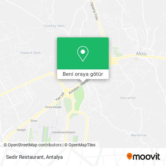 Sedir Restaurant harita