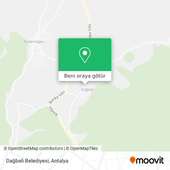 Dağbeli Belediyesi harita