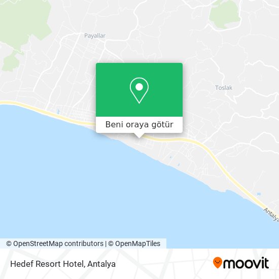 Hedef Resort Hotel harita