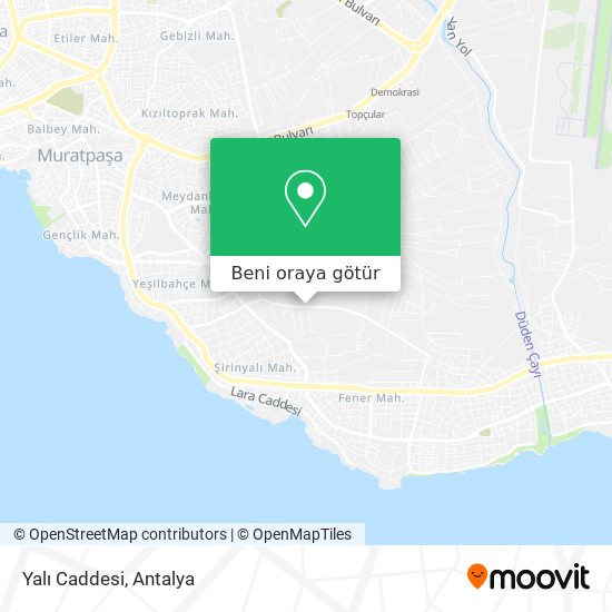 Yalı Caddesi harita