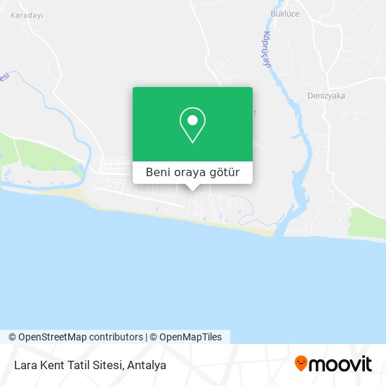 Lara Kent Tatil Sitesi harita