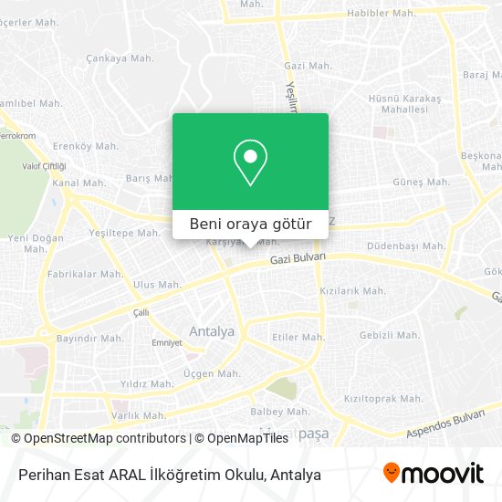Perihan Esat ARAL İlköğretim Okulu harita