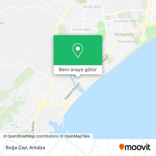 Boğa Çayı harita