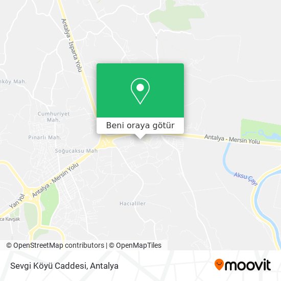 Sevgi Köyü Caddesi harita