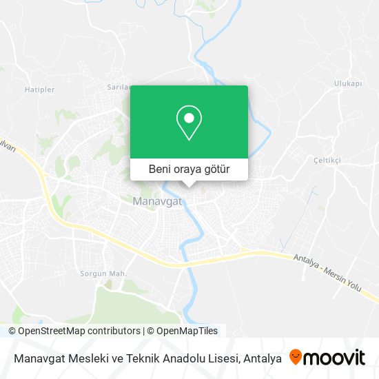 Manavgat Mesleki ve Teknik Anadolu Lisesi harita