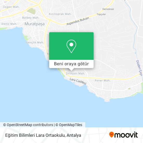 Eğitim Bilimleri Lara Ortaokulu harita