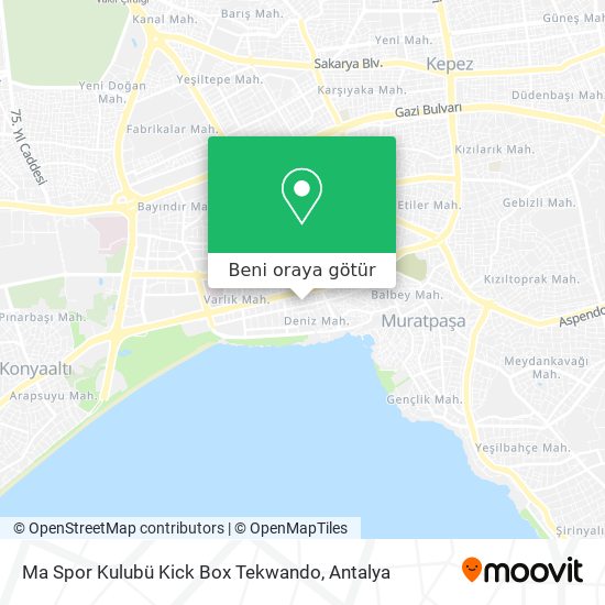 Ma Spor Kulubü Kick Box Tekwando harita