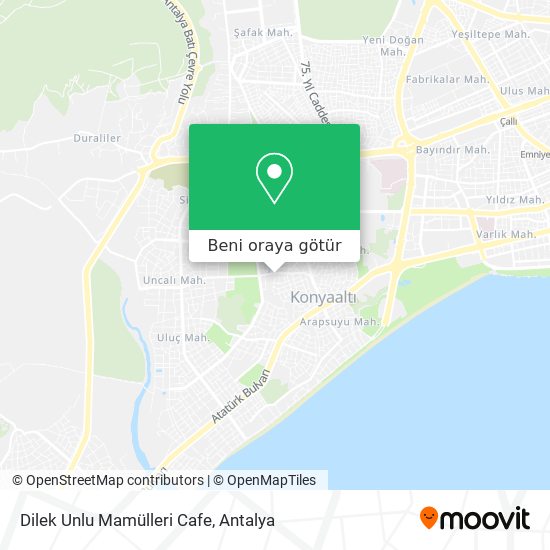 Dilek Unlu Mamülleri Cafe harita