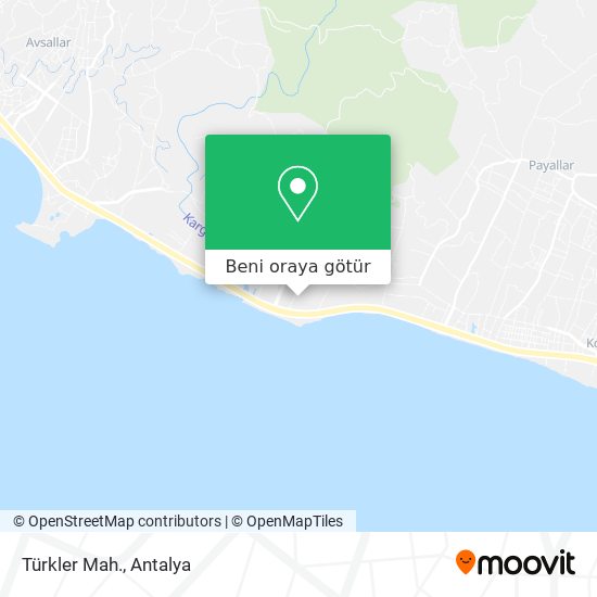 Türkler Mah. harita