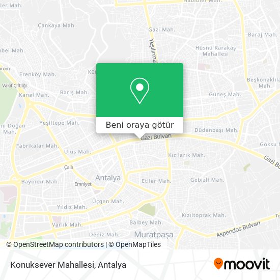 Konuksever Mahallesi harita