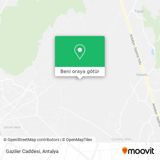Gaziler Caddesi harita