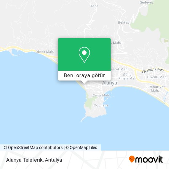 Alanya Teleferik harita