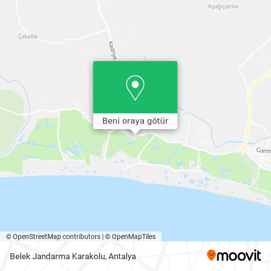 Belek Jandarma Karakolu harita