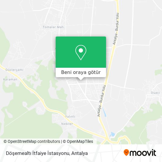 Döşemealtı İtfaiye İstasyonu harita