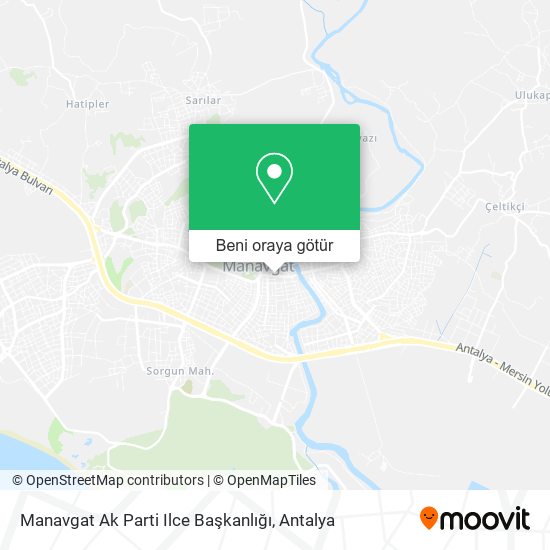 Manavgat Ak Parti Ilce Başkanlığı harita