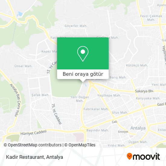 Kadir Restaurant harita