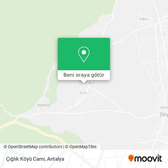 Çığlık Köyü Cami harita
