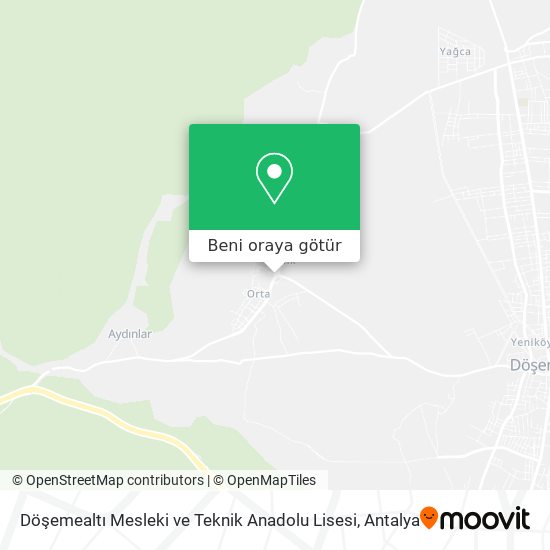 Döşemealtı Mesleki ve Teknik Anadolu Lisesi harita