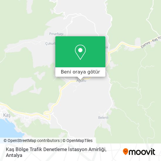 Kaş Bölge Trafik Denetleme İstasyon Amirliği harita