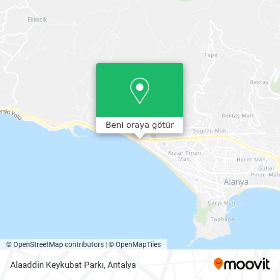 Alaaddin Keykubat Parkı harita