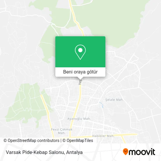 Varsak Pide-Kebap Salonu harita