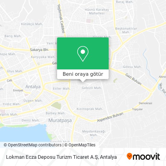 Lokman Ecza Deposu Turizm Ticaret A.Ş harita