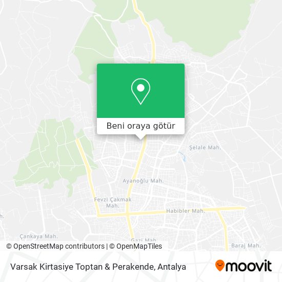 Varsak Kirtasiye Toptan & Perakende harita