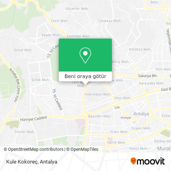 Kule Kokoreç harita