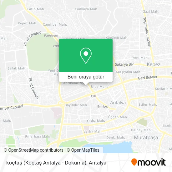 koçtaş (Koçtaş Antalya - Dokuma) harita