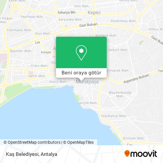 Kaş Belediyesi harita