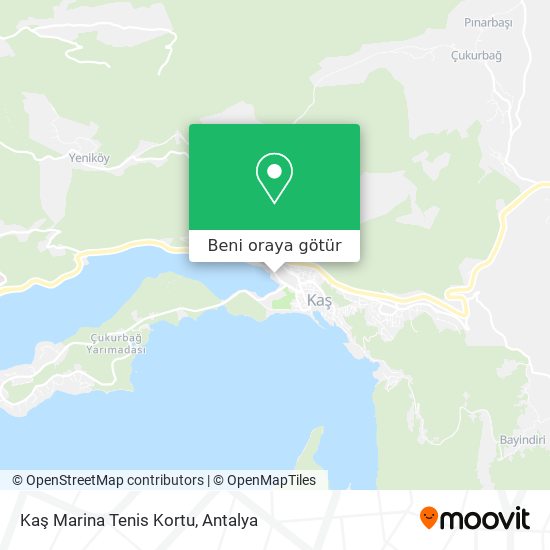 Kaş Marina Tenis Kortu harita