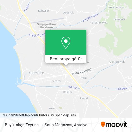 Büyükakça Zeytincilik Satış Mağazası harita