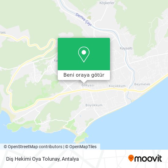 Diş Hekimi Oya Tolunay harita