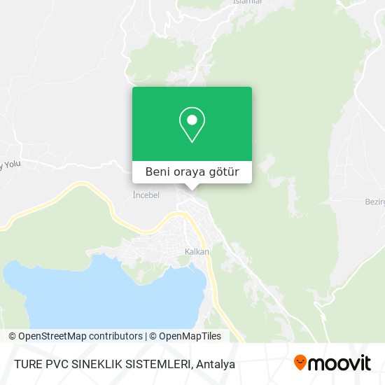 TURE PVC SINEKLIK SISTEMLERI harita