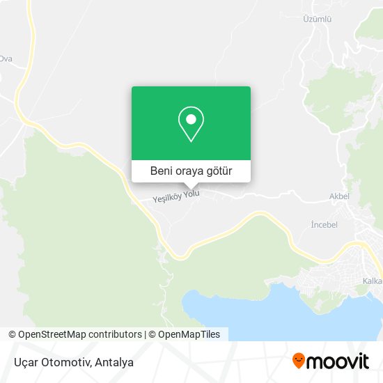 Uçar Otomotiv harita