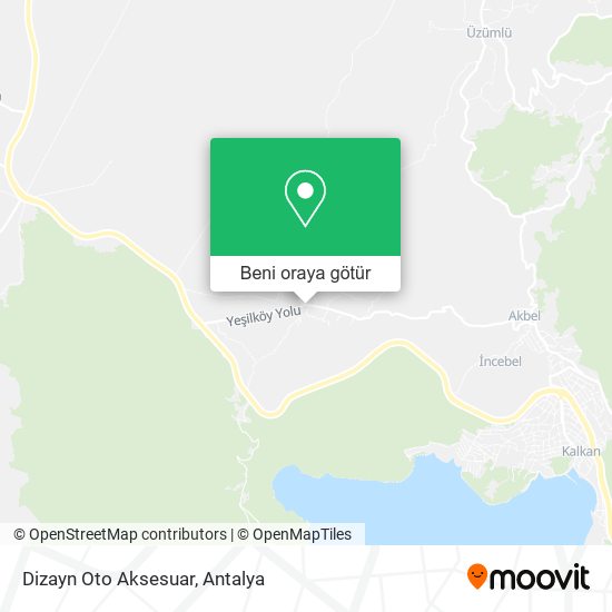 Dizayn Oto Aksesuar harita