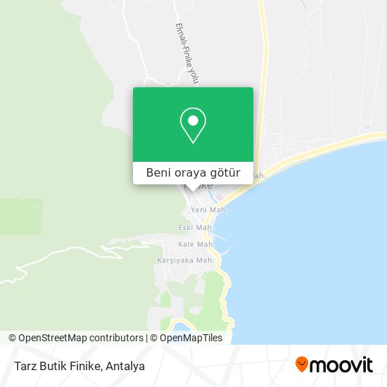 Tarz Butik Finike harita